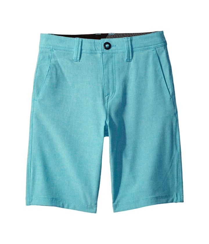Volcom Kids Frickin Snt Static Shorts (big Kids) (aqua) Boy's Shorts