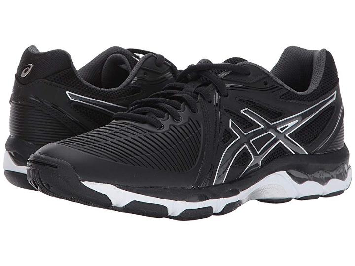 Asics Gel-netburner Ballistictm (black/dark Grey/silver) Women's Volleyball Shoes