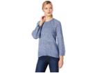 Lilla P Hi-low Boat Neck Sweater (denim Blue) Women's Sweater