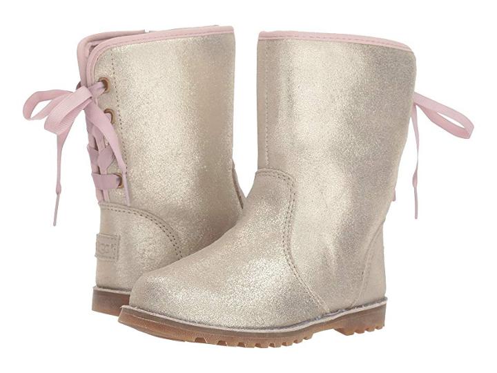 Ugg Kids Corene Metallic (toddler/little Kid) (gold) Girls Shoes