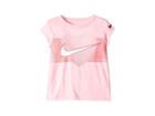 Nike Kids Half Tone Heart Core Short Sleeve Tee (toddler) (pink) Girl's T Shirt