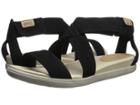 Ecco Damara Casual Sandal (black Cow Nubuck) Women's Sandals