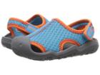 Crocs Kids Swiftwater Sandal (toddler/little Kid) (cerulean Blue/smoke) Kids Shoes