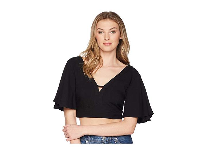 Jack By Bb Dakota Kiana Crop Top (black) Women's Clothing
