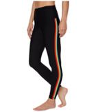 Spiritual Gangster Rainbow Stripe (black) Women's Casual Pants
