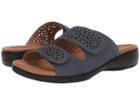 Trotters Tokie (navy Embossed Soft Leather) Women's Sandals