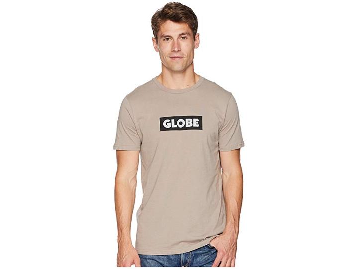 Globe Box Tee (sand) Men's T Shirt