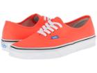Vans Authentic ((neon) Coral/french Blue) Skate Shoes