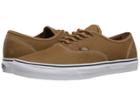 Vans Authentictm ((leather) Brown/guate) Skate Shoes