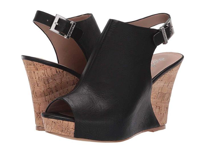 Charles By Charles David Lobby Wedge Sandal (black) Women's Sandals