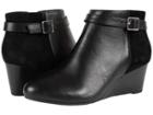 Vionic Elevated Shasta Wedge Boot (black Black) Women's Wedge Shoes