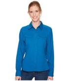 Columbia Silver Ridge Lite Long Sleeve Shirt (jewel) Women's Long Sleeve Button Up