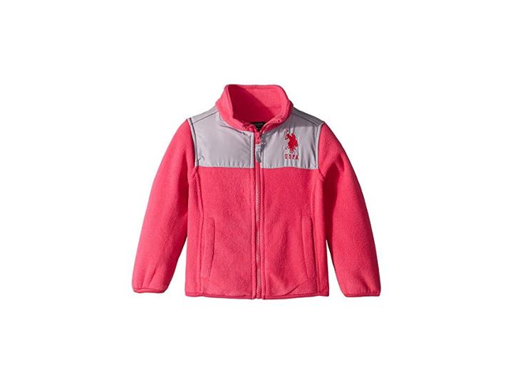 U.s. Polo Assn. Kids Polar Fleece (little Kids) (fuchsia) Girl's Coat