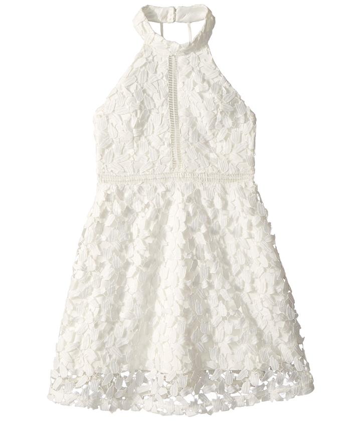Bardot Junior Gemma Halter Dress (big Kids) (white) Girl's Dress