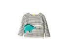 Joules Kids Intarsia Dinosaur Sweater (infant) (navy Stripe Dinosaur) Boy's Sweater