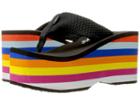 Rocket Dog Bigtop (black/rainbow Eva Webbing) Women's Sandals