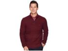 Nautica 9 Gauge Link Texture 1/4 Zip (royal Burgundy) Men's Sweater