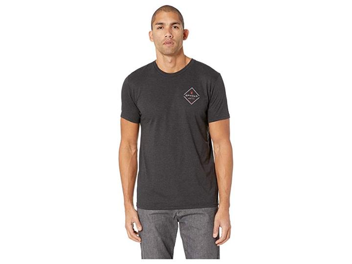 Spyder Square Logo Tee (black) Men's T Shirt