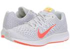 Nike Air Zoom Winflo 5 (pure Platinum/bright Crimson/white) Women's Running Shoes