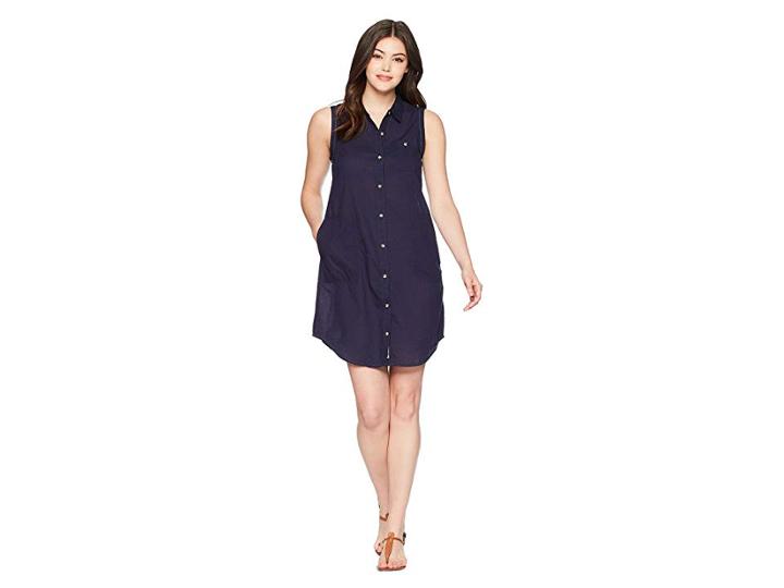 Toad&co Indigo Ridge Sleeveless Dress (dark Indigo Solid) Women's Dress