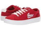 Guess Jayodra (bright Red Canvas/white Nappa) Women's Lace Up Casual Shoes