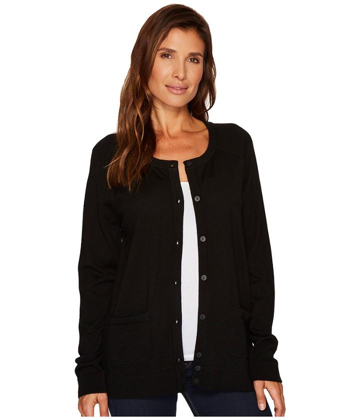 Pendleton Merino Cardigan (black) Women's Sweater