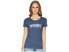 Toad&co Woods To Live By Short Sleeve Tee (navy Heather) Women's T Shirt