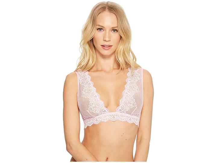 Only Hearts So Fine Lace Tank Bralette (pink Paradise) Women's Bra
