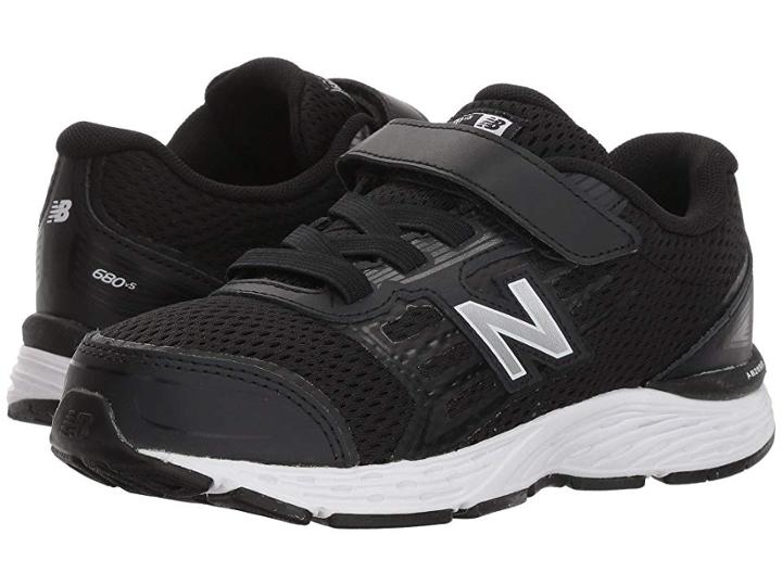 New Balance Kids Ka680v5y (little Kid/big Kid) (black/white) Boys Shoes