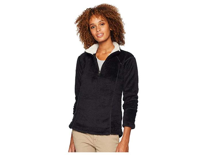 Dylan By True Grit Softest Double Face Fleece 1/4 Zip Pullover (black) Women's Fleece