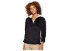 Dylan By True Grit Softest Double Face Fleece 1/4 Zip Pullover (black) Women's Fleece