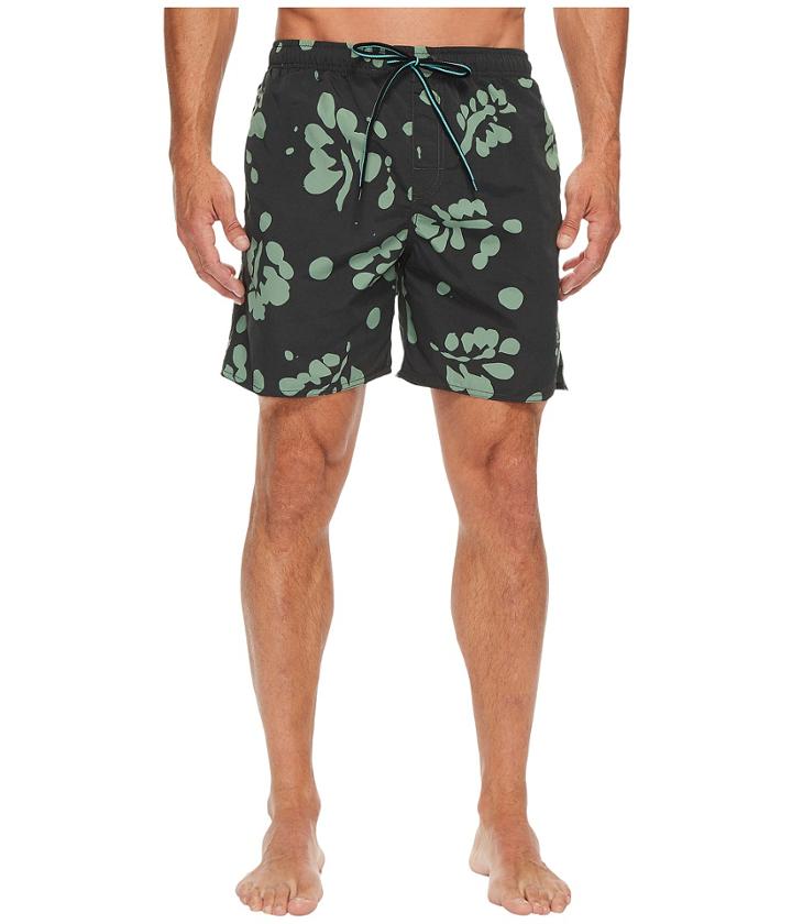 Quiksilver Waterman Los Palmas Volley Shorts (coal) Men's Shorts