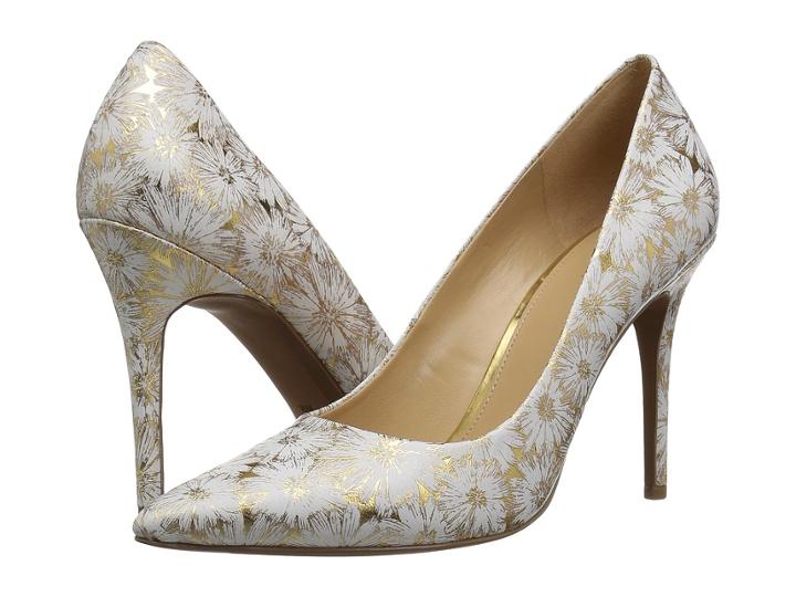 Michael Michael Kors Claire Pump (optic White/gold) Women's Shoes