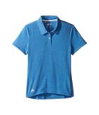 Adidas Golf Kids Essential Polo (big Kids) (blue Heather) Girl's Short Sleeve Pullover