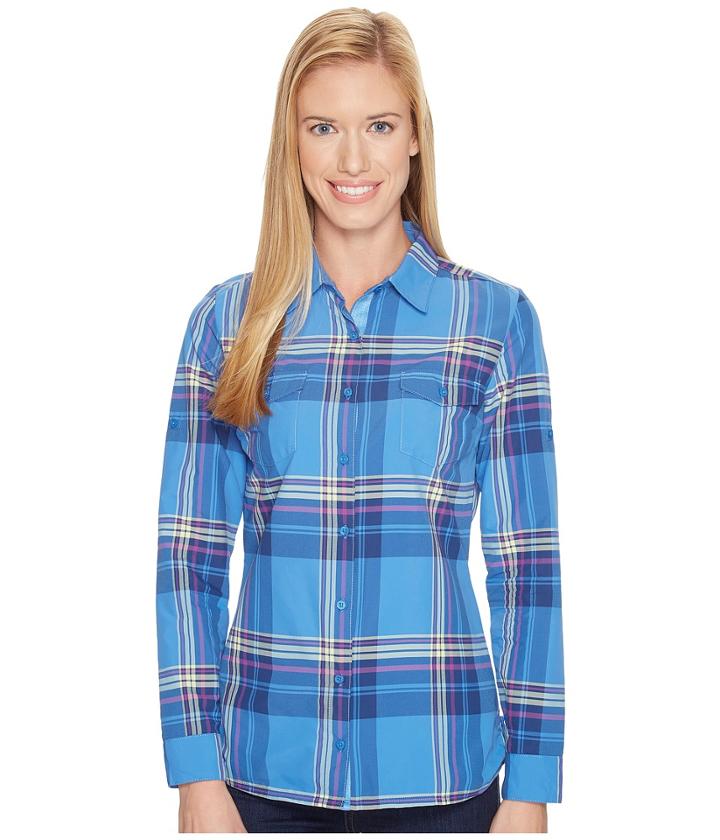 Kuhl Mable Long Sleeve Shirt (atlantis) Women's Long Sleeve Button Up