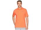 Under Armour Golf Charged Cotton Scramble Polo (fire/rhino Gray) Men's Short Sleeve Knit