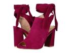 Kristin Cavallari Leeds Peep Toe Bootie (berry Kid Suede) High Heels