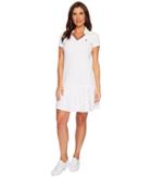 U.s. Polo Assn. Pleated Polo Dress (optic White) Women's Dress