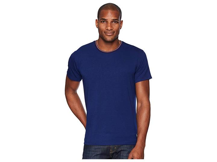 Polo Ralph Lauren 2/20 Mini Terry Short Sleeve Crew (deep Atlantic/nevis & Rl2000 Tipping/nevis Pp) Men's Underwear