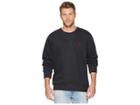 U.s. Polo Assn. Pop Over Crew Neck Fleece (black) Men's Clothing