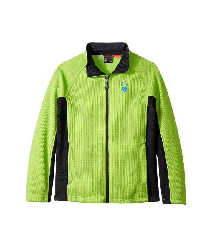 Spyder Kids Constant Full Zip Stryke Jacket (big Kids) (fresh/black) Boy's Coat