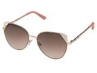 Guess Gf6056 (shiny Rose Gold/brown To Pink Gradient Lens) Fashion Sunglasses