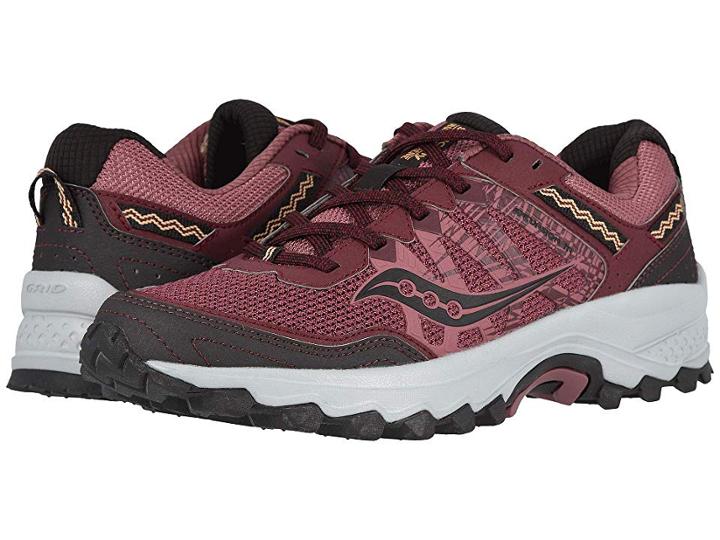 Saucony Grid Excursion Tr12 (burgundy/grey) Women's Shoes