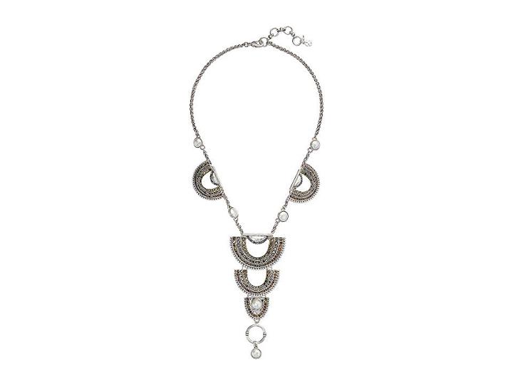 Lucky Brand Pave Tribal Necklace (two-tone) Necklace