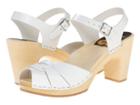 Swedish Hasbeens Peep Toe Super High (white) Women's Sandals