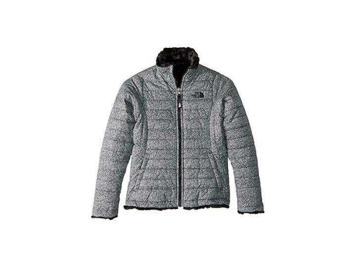 The North Face Kids Reversible Mossbud Swirl Jacket (little Kids/big Kids) (tnf White Mini Dot Print) Girl's Coat