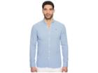Tommy Jeans Seersucker Button Down Shirt (nautical Blue) Men's Clothing