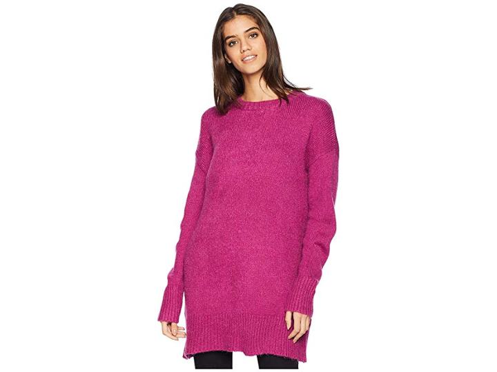 For Love And Lemons Dylan Boyfriend Sweater (fuchsia) Women's Sweater