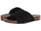 Cole Haan Braelyn Footbed Sandal (black Suede) Women's Shoes