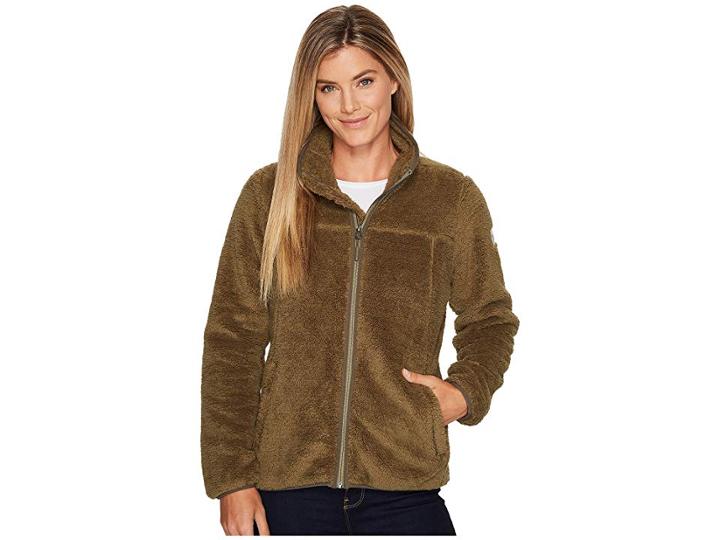 The North Face Campshire Full Zip (burnt Olive Green (prior Season)) Women's Sweatshirt